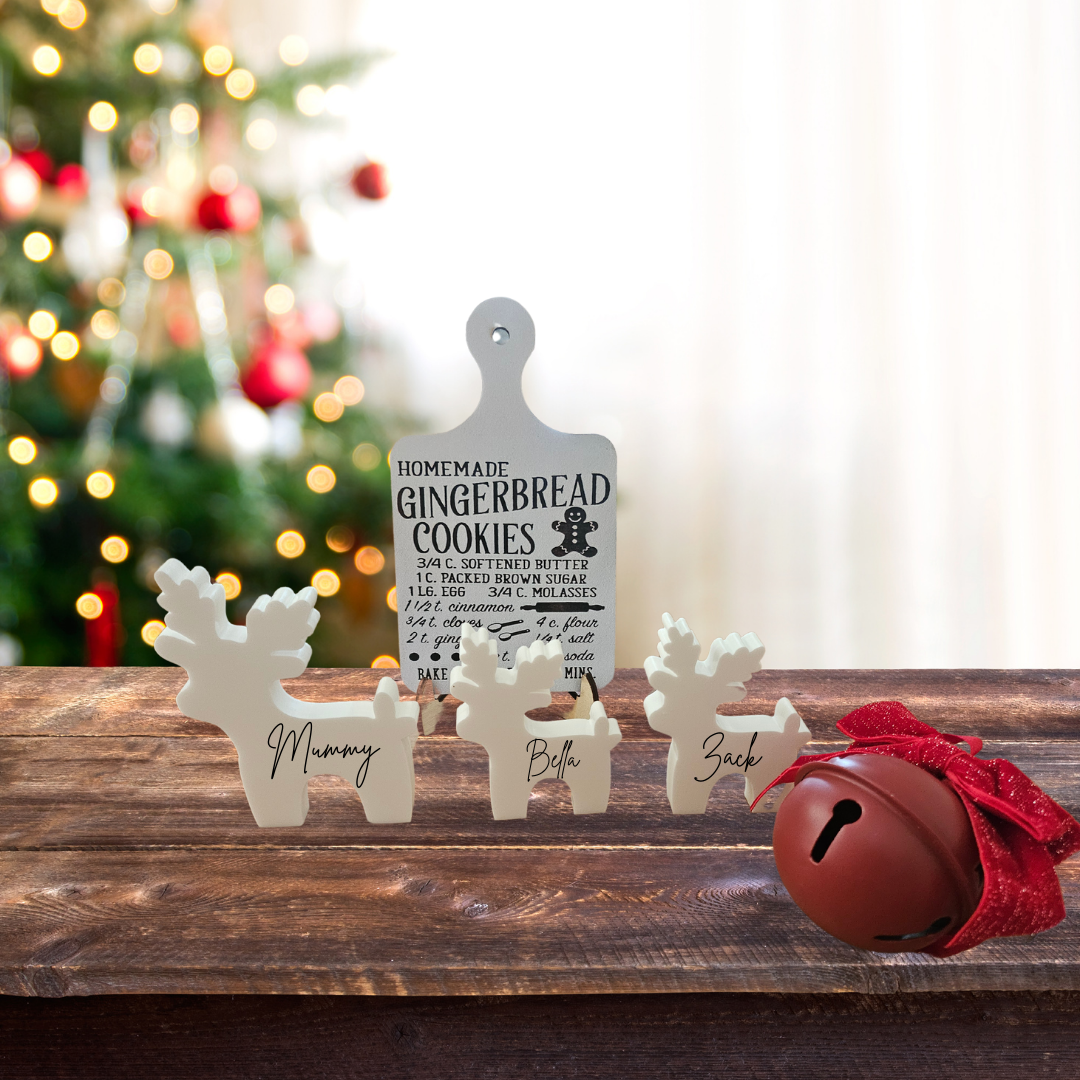 Personalised Reindeer Family