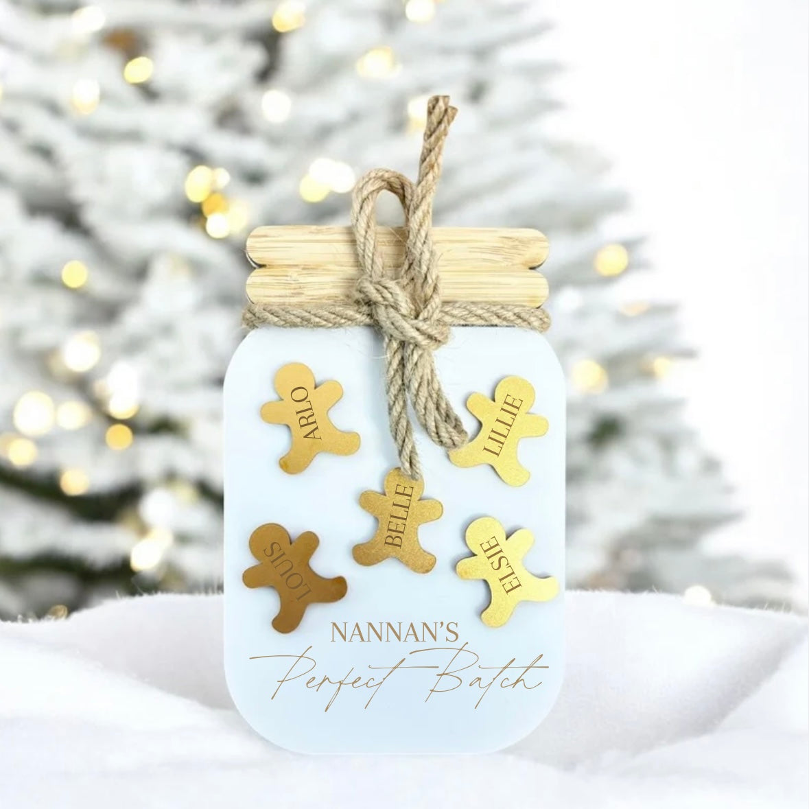 Gingerbread Family Jar