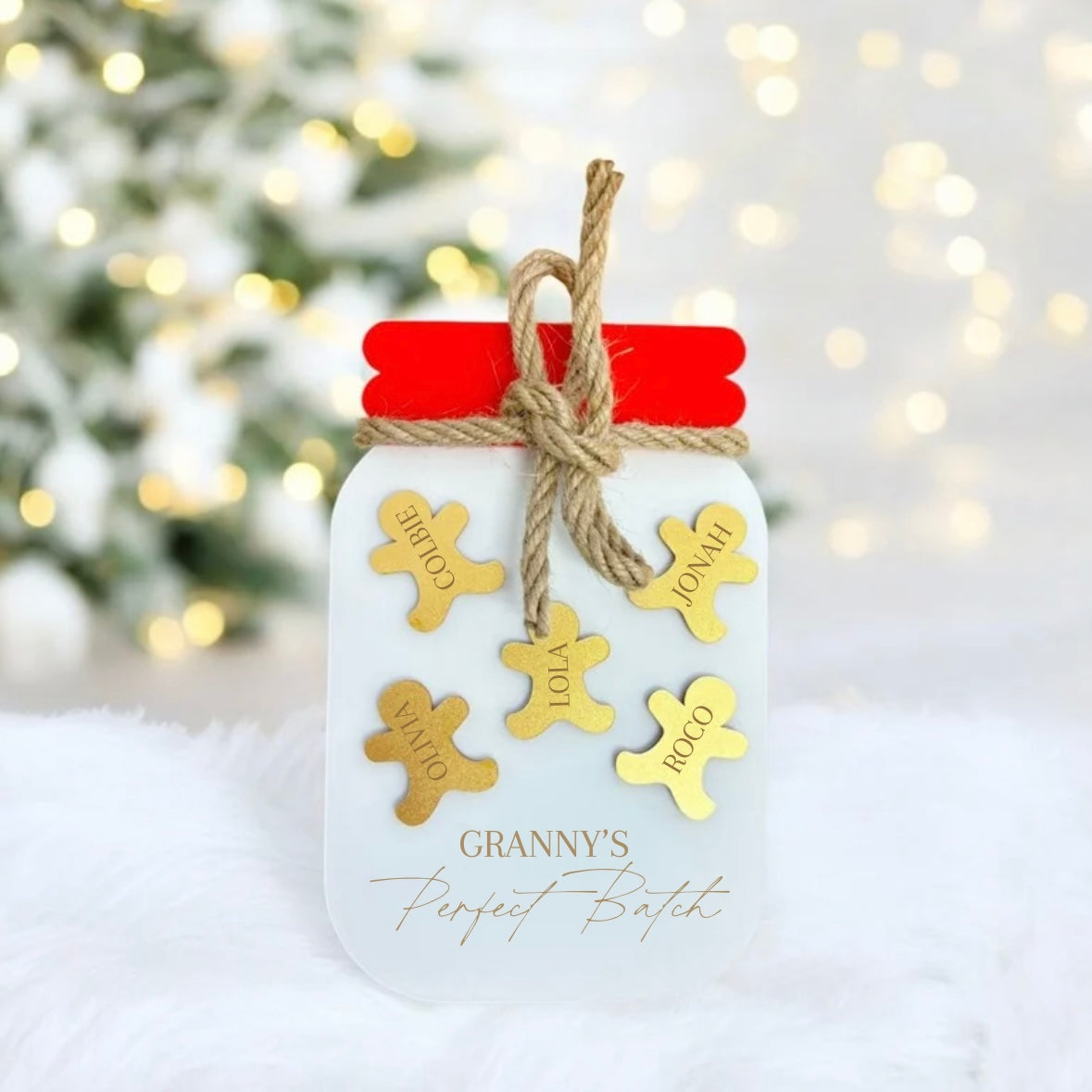 Gingerbread Family Jar